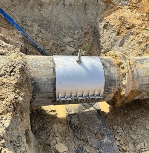 IPS hot tapping 600mm cast iron main